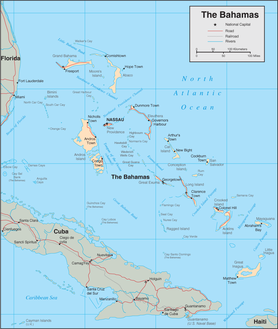 Bahamas Map 