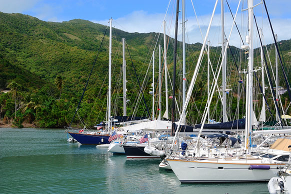 sailboats near Tortola, BVI