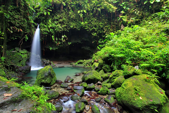 waterfall in Dominica