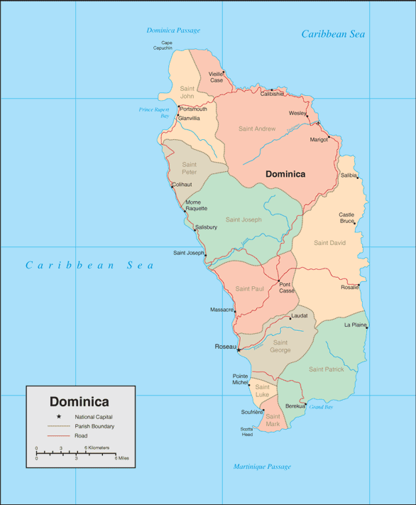 Dominica map