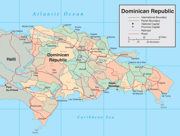 Dominican Republic map