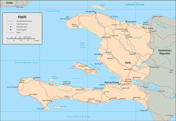 Haiti map