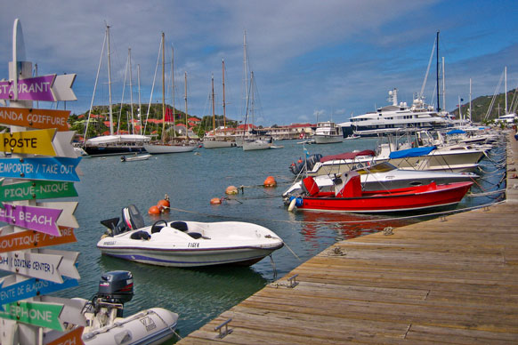 marina on St Barthelemy