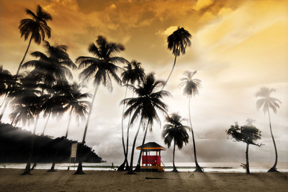 lifeguard hut on Maracas beach, Trinidad